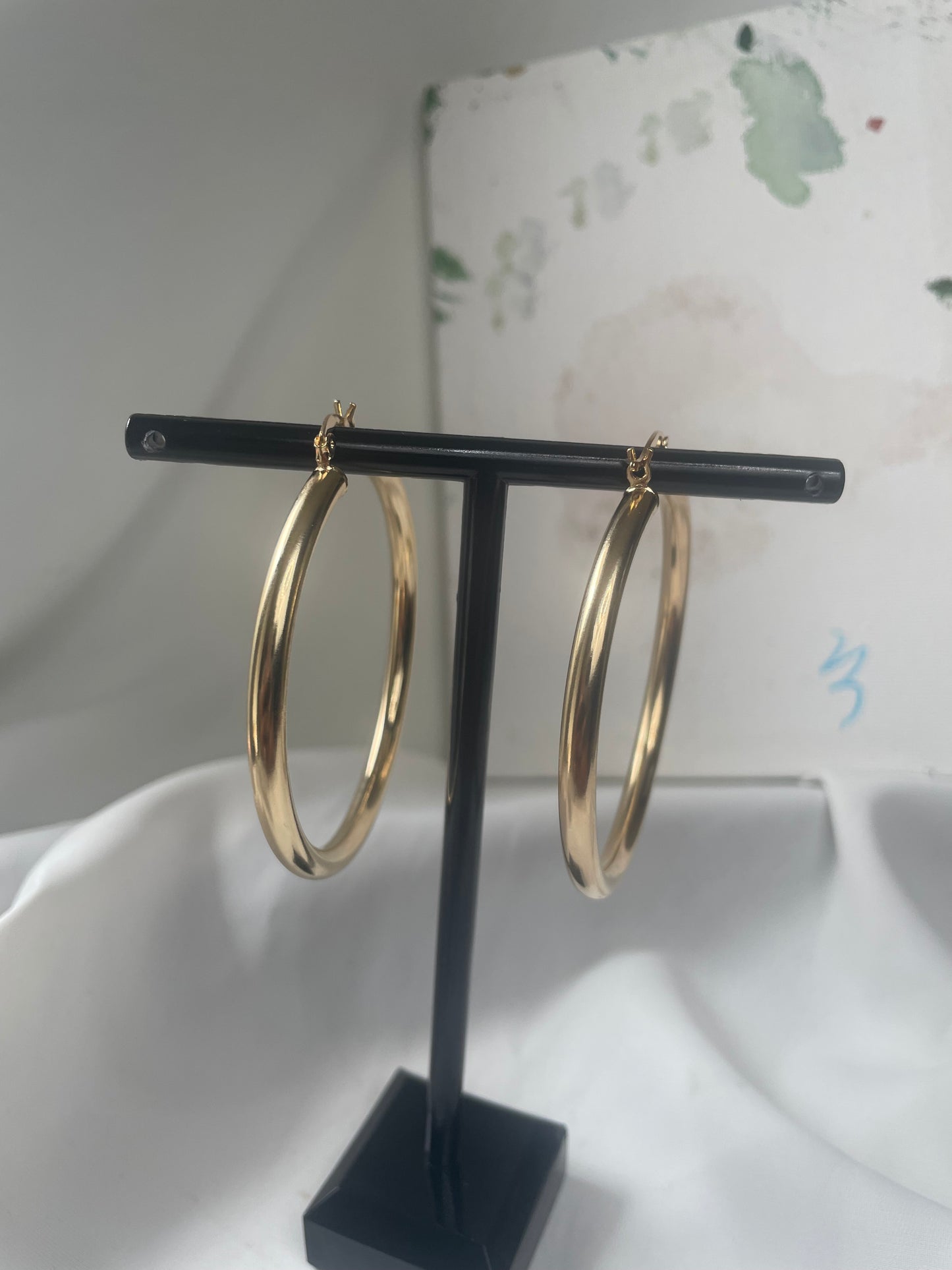 Golden Girl Large Hoops