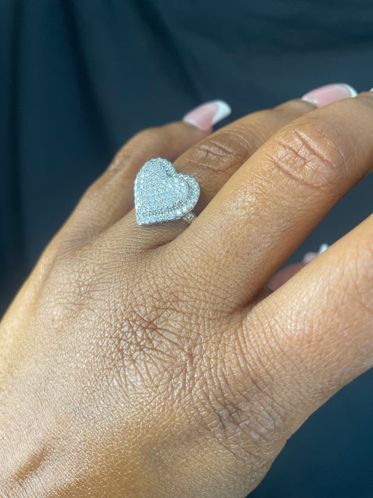 Monroe Heart CZ Ring